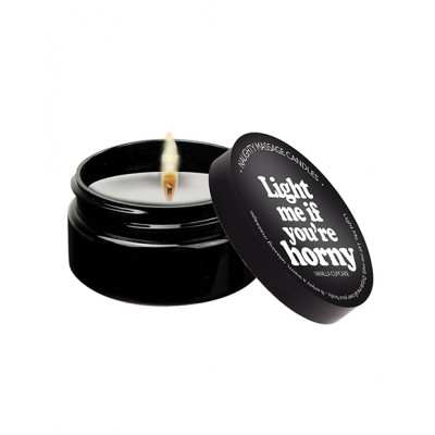 Массажная свеча с ароматом ванильного крема Light Me if You're Horny Kama Sutra, 50 г (53770) – фото 1