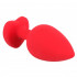 Анальная пробка с кристаллом в виде сердца You2Toys, красная, 9 х 4 см (52619) – фото 5