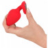 Анальная пробка с кристаллом в виде сердца You2Toys, красная, 9 х 4 см (52619) – фото 2