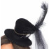 Мини-цилиндр женский Steampunk Velvet Mini Top Hat от Leg Avenue, черный (53132) – фото 2