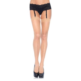 Чулки сексуальные One Size Dex Sheer Stockings от Leg Avenue, бежевые – фото