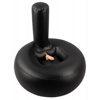 Надувна секс-подушка NMC, з вбудованим вібратором, чорна (52781) – фото 1