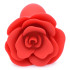 Анальна пробка з трояндочкою Master Series, силіконова, Червона, 12.7 х 3.8 см (46357) – фото 5