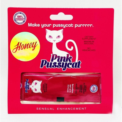 Збудливий препарат для жінок Pink pussycat Honey, зі смаком меду, 1 шт. (214834) – фото 1