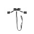 Комплект для бондажа KitB2 TABOO с ошейником, наручниками, поясом на талию и бедра, поножами, черный (212264) – фото 2