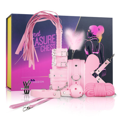 БДСМ набір Loveboxxx Pink Pleasure, 11 предметів, рожевий (214328) – фото 1