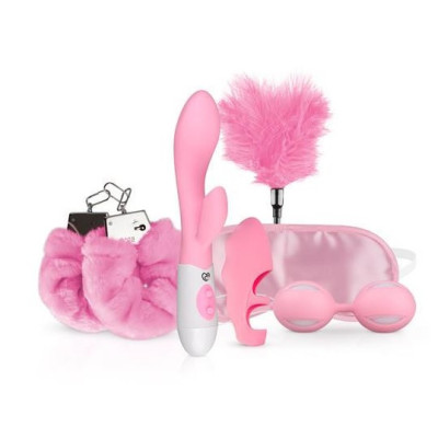 Набір секс-іграшок і БДСМ-аксесуарів LoveBoxxx I Love Pink, 6 предметів, рожевий (214301) – фото 1