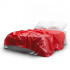 Простынь для массажа и БДСМ Easytoys, виниловая, красная, 200 х 180 см (214303) – фото 3