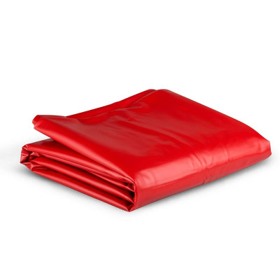 Простынь для массажа и БДСМ Easytoys, виниловая, красная, 200 х 180 см (214303) – фото 1