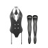 Сексуальный костюм секретарши S/M Sunspice, черный, 5 предметов (214648) – фото 3