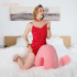 Набір подушок для сексу з отворами для секс-іграшок Sevanda Sit & Ride, рожеві, 2 шт. (216160) – фото 6