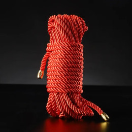 Бондажная веревка Sevanda, конопляная, красная, 8 м – фото