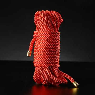 Бондажная веревка Sevanda, конопляная, красная, 8 м (216129) – фото 1