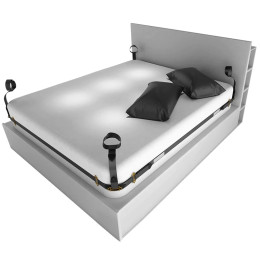 Фіксатори на ліжко Lockink, регульований, чорний – фото