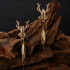 Затискачі для сосків у вигляді оленів Sevanda Stag Clamps, з підвісками, металеві, золоті (216158) – фото 3