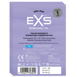Салфетка для орального секса EXS, латексная, 250 х 150 мм