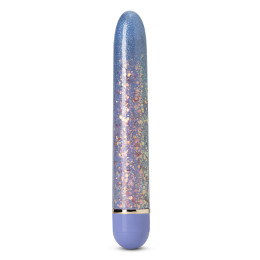 Вибратор с блестками Blush Etherial Periwinkle, фиолетовый, 17.7 х 2.5 см