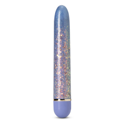 Вибратор с блестками Blush Etherial Periwinkle, фиолетовый, 17.7 х 2.5 см (204770) – фото 1