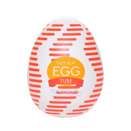 Мастурбатор нереалистичный Tenga Egg Tube Easy Beat, рельефный, со смазкой, 49 × 49 × 61 мм