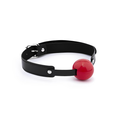 Кляп з кулькою, чорно-червоний, 5 см (205200) – фото 1