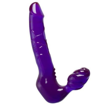 Безремневой страпон реалістичний Toy Joy, фіолетовий, 24 х 4 см (203744) – фото 1