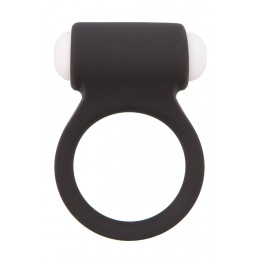 Эрекционное кольцо со съемной вибропулей, черное – фото