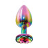 Анальная пробка M Toy Joy, с кристаллом, разноцветная, 8.2 х 3.4 см (207754) – фото 3