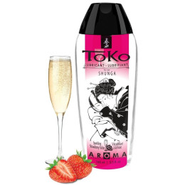 Лубрикант оральний Shunga Toko, зі смаком полуниці і шампанського, 165 мл