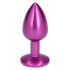 Анальная пробка с кристаллом S Toyz4Lovers, металлическая, фиолетовая, 7 х 2.8 см (206605) – фото 2