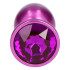 Анальна пробка з кристалом s Toyz4Lovers, металева, фіолетова, 7 х 2.8 см (206605) – фото 3
