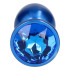 Анальная пробка с кристаллом S Toyz4Lovers, металлическая, синяя, 7 х 2.8 см (206606) – фото 2