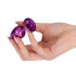 Анальная пробка с кристаллом S Toyz4Lovers, металлическая, фиолетовая, 7 х 2.8 см (206605) – фото 7