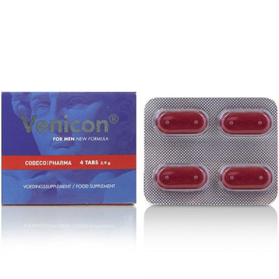 Таблетки для чоловіків для посилення ерекції Venicon Cobeco, 4 таблетки (206691) – фото 1