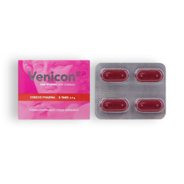 Таблетки для женщин Venicon Cobeco, для усиления либидо, 4 таблетки