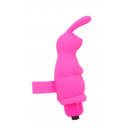 Вібратор на палець Chisa Sweetie Rabbit, рожевий, 10 х 3.2 см – фото