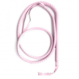 Кнут плетеный, розовый, 190 см