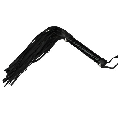 Флоггер с текстурированной ручкой, черный, M (205261) – фото 1