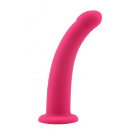Фаллоимитатор нереалистичный Chisa Bend Over M, розовый, 15 х 3.3 см