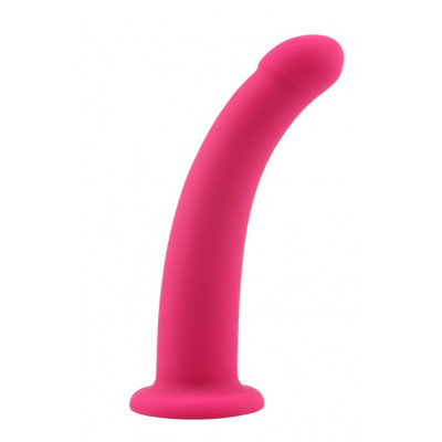 Фаллоимитатор нереалистичный Chisa Bend Over M, розовый, 15 х 3.3 см (205409) – фото 1