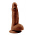 Фалоімітатор реалістичний Chisa Rubicon, з присоскою, коричневий, 20 х 4.3 см (205403) – фото 2
