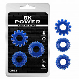 Эрекционное кольцо синее GK Power за 1 шт