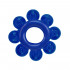 Рельефное эрекционное кольцо синего цвета, 1шт (28961) – фото 3