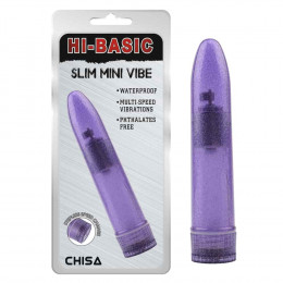 Вибратор с плавным переключением вибрации Chisa блестящий, фиолетовый, 13.2 х 3.5 см