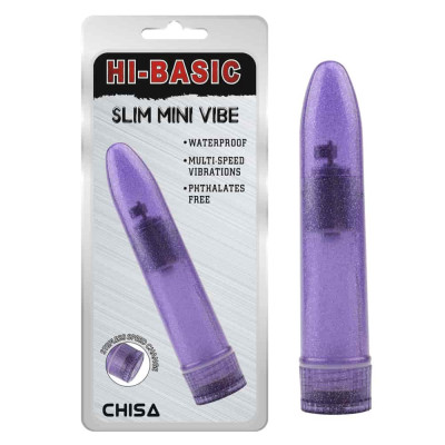 Вибратор с плавным переключением вибрации Chisa блестящий, фиолетовый, 13.2 х 3.5 см (42917) – фото 1