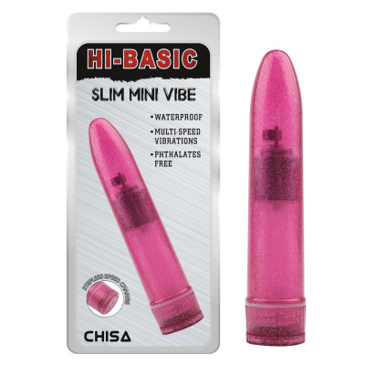 Вібратор з плавним перемиканням вібрації Chisa блискучий, рожевий, 13.2 х 3.5 см (42918) – фото 1