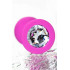 Анальная пробка M с камнем, розовая, 8 х 3 см (205514) – фото 2
