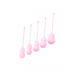 Набір вагінальних кульок, рожеві, 5 шт – фото