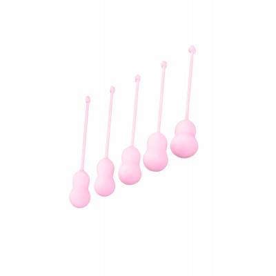 Набор вагинальных шариков, розовые, 5 шт (205485) – фото 1