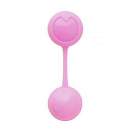 Вагинальные шарики с вибрацией и смещенным центром тяжести Seven Creations, розовые, 100 г – фото